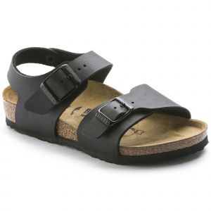 Image de Birkenstock New York, Sandales Bride Arriere Garçon, Noir, 28 EU