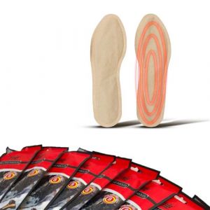 Lot de 10 paires de chauffe-pieds jetables FISHTEC taille 36-39 chaleur 8 heures pour chaussures activit&eacute;s ext&eacute;rieures hiver