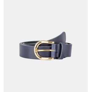 Galeries Lafayette Ceinture fine Greena cuir Bleu - Couleur Bleu - Taille XS