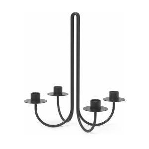 Ferm Living Bougeoir Sway Noir - Couleur Noir - Taille Taille unique
