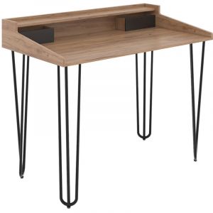 Vicco - Coiffeuse Sannar, Chêne, 110 cm avec tiroirs