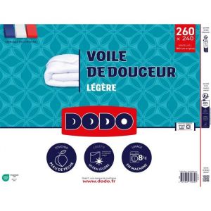 Dodo Couette ultra l&eacute;gere 100 g/m&sup2; - voile de douceur - 240 x 260 cm - Blanc