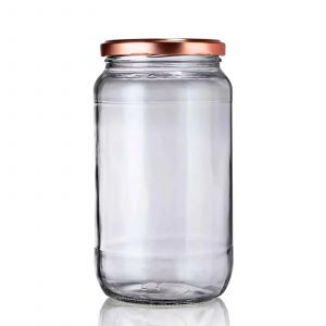 Lot de 6 bocaux 1062ml couvercles cuivre