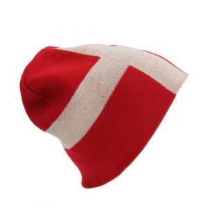 Bonnet style drapeau du Danemark - Adulte mixte (Taille unique) (Rouge) - UTHA550