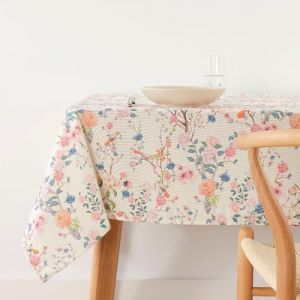 BELUM Nappe Anti-Taches, Taille 300 x 140 cm - Nappe au Toucher Extra Douce, Couleur Multicolore, Nappe 100% fabriquée en Espagne, Tissu 100% Coton Biologique, Nappe modèle 0120-341