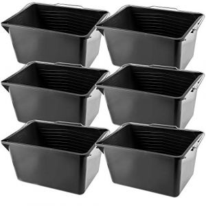 Kadax - Seau de Peinture Noir 12 Litres 6 pcs