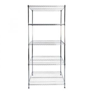 &Eacute;tag&egrave;re Meuble de rangement Himalaya Chrom&eacute; 4/5 &Eacute;tages 90 x 45 x 160 cm Charge Max : 750 kg