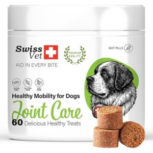 Compl&eacute;ment Alimentaire pour Chien - SwissVet - Soutien Articulaire - Arthrose - 60 Bouch&eacute;es Naturelles