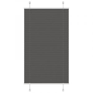 VidaXL Store pliss&eacute; noir 80x150 cm largeur du tissu 79,4 cm polyester