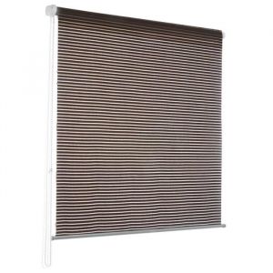 Store enrouleur Fashion coloris Deluxe Stripe Marron 120 x 150 cm