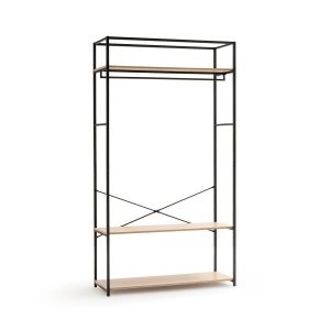 Image de Module de dressing L110 cm, Adarbi Noir/Bois Taille Taille Unique