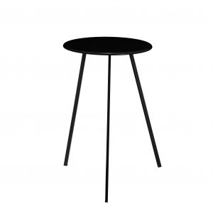 Mica Decorations Table d'appoint d'ext&eacute;rieur Seatle - H58 x &Oslash;38 cm - M&eacute;tal - Noir