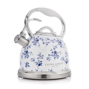 Image de Laura Ashley Bouilloire à sifflet - China Rose - Capacité 25L - Acier inoxydable - Poignée froide