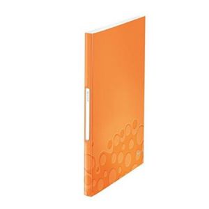 Image de Leitz 4632-00-44 - Protège-documents Wow, 40 pochettes 21 x 29,7 cm, couv. polypro, orange métallique