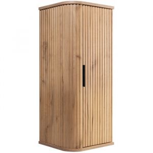 Rodan Armoire haute - 79 cm - Ch&ecirc;ne brun - Design moderne - Peu encombrant et fonctionnel - Armoires de salle de bains