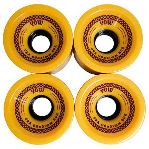 YOW Ura Wheels 66mmx51mm Mustard Shr 80A Wheels à motifs