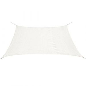 VidaXL Voile de parasol PEHD Carré 3,6 x 3,6 m Blanc