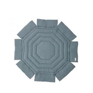 Combelle Tapis De Parc Rond Bicolore Gris Ardoise