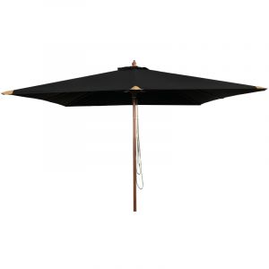 Gecko jardin Parasol droit 3x3 m noir