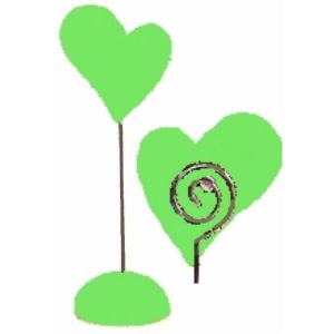 Ruedelafete Porte-nom Coeur aimanté, Vert