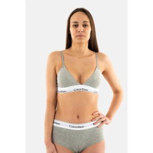 Calvin Klein Soutien-gorge Lined gris blanc - L