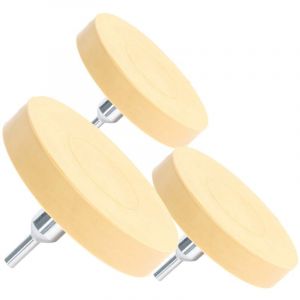 XPOtool Kit 3 Gomme perceuse Carrosserie Ø88mm M8x1,25 Adaptateur 6 mm 4000 tr/min Pour Perceuses Disque Caoutchouc Adaptateur Élimination Résidus Colle Autocollants Motos Bateaux Detailling Auto