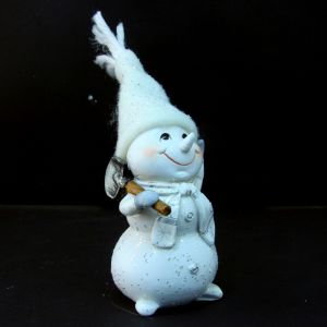 JJA Statuette de No&euml;l - Bonhomme de neige - Pelle