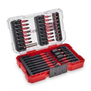 Einhell Original M-CASE 38-pièces impact-Bit-Set (embouts de 25 mm, embouts de 50 mm, embouts de 90 mm, douilles à 6 pans, porte-embouts de 60 mm, y compris boîte de rangement)