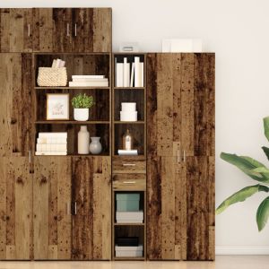 VidaXL Highboard en bois ancien 30x42,5x185 cm en bois stratifié