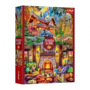 Trefl Puzzle 2 en 1 : Excursion en Montagne - 2 x 500 pièces - Lot de Deux Puzzles, Bricolage, Divertissement créatif, pour Adultes et Enfants à partir de 10 Ans