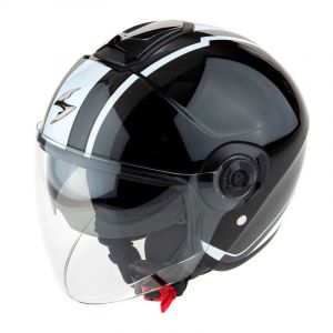 Scorpion Exo Casque jet -City II Vel noir metal/blanc- M