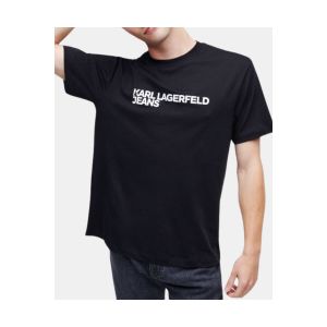 Karl Lagerfeld Jeans Regular Short Sleeve Essential Tee T-Shirt, Noir, S Hommes