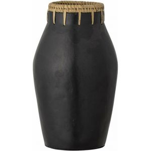 Bloomingville Vase Dixon en terre cuite - Noir Noir
