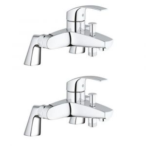 Image de Grohe Lot Mitigeur Bain/Douche Eurosmart 33303002 x2