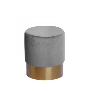 Image de Pouf Rond Design "Nano" 42cm Gris Prix