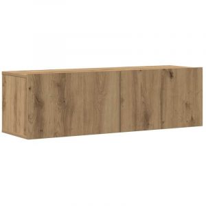 VidaXL Ensemble De Meuble Tv Mural 3 Pcs Chêne Artisanal