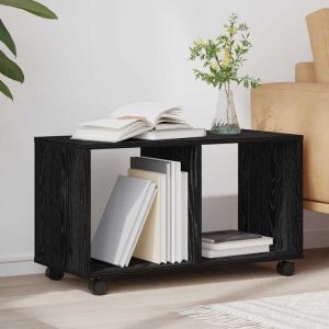 VidaXL Table d'appoint Ch&ecirc;ne noir 72 x 33 x 42.5 cm Bois d'ing&eacute;nierie