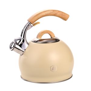 Laguiole Bouilloire sifflante beige capacité de 3L