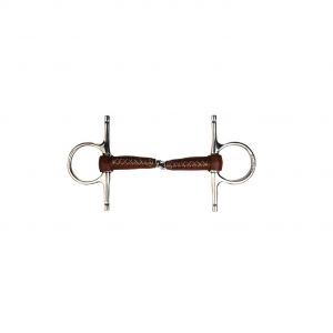 Mors à aiguille pour cheval gainé cuir 17 mm Metalab Pinchless