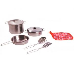 Image de Johntoy Home and Kitchen ustensiles de cuisine en acier set 8 pièces