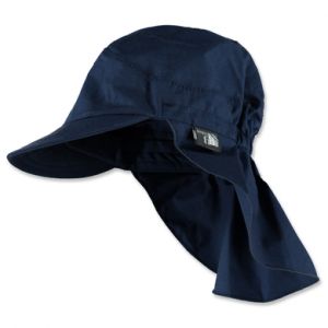 Sterntaler Casquette enfant visi&egrave;re prot&egrave;ge-cou bleu marine - Taille 47 cm