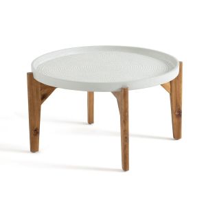 Table b e acacia et fibres de ciment, Médan Gris/Bois Taille Taille Unique