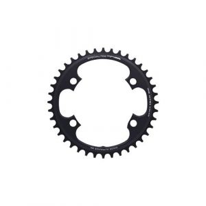 TA One X110 4 Arm Chainring 10 11 12 Speed Noir 4 Bolt, Noir