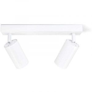 Spot LED pour plafond, plafonnier, applique murale 2 flammes, blanc pour LED GU10, KIVI