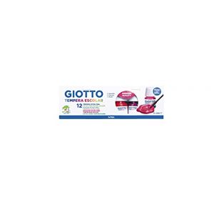 Giotto Lot de 12 pots 25ml + Pinceau