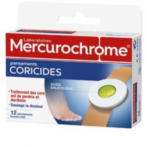 Mercurochrome Pansements coricide (12 unités)