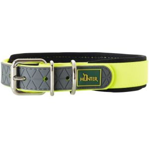 Image de Hunter Collier Convenience Pour Chiens Couleur Jaune Néon T-35