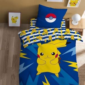 Parure de lit imprimée 100% coton, POKEMON SPIKE