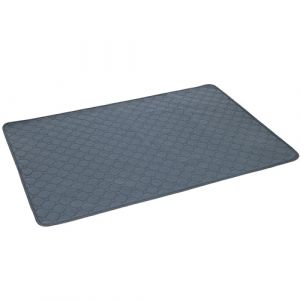 Kerbl Pet Tapis urinaire, pour Animaux domestiques souffrant d'incontinence, Absorbant, Lavable en Machine, Antid&eacute;rapant, pour Caisse de Transport et lit de Chien, Gris, Grau, 90x60 cm