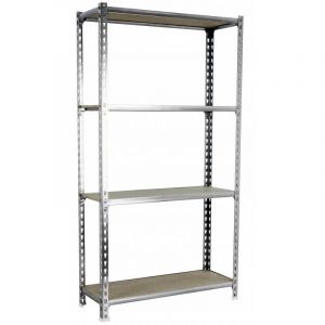 Étagère métallique finition galvanisée 4 niveaux Maderclick Megaplus SimonRack